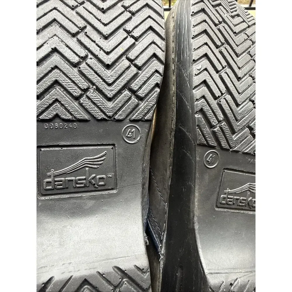 Dansko Black Leather Mules - Picture 13 of 14